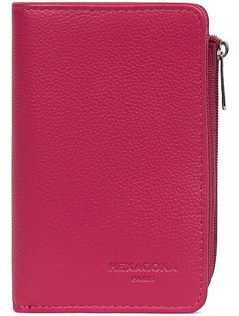 Cartera - 1 pliegue - Detener RFID - Cuero CONFORT