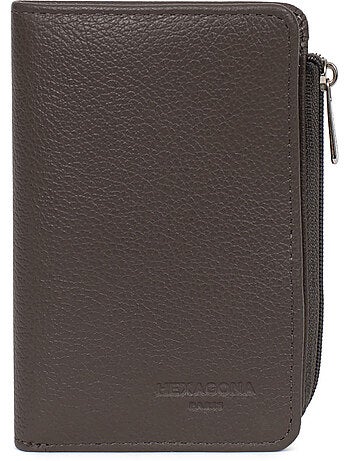 Cartera - 1 pliegue - Detener RFID - Cuero CONFORT