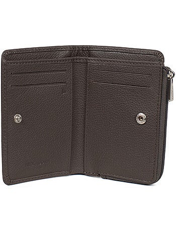 Cartera - 1 pliegue - Detener RFID - Cuero CONFORT