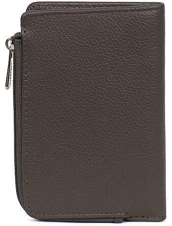 Cartera - 1 pliegue - Detener RFID - Cuero CONFORT