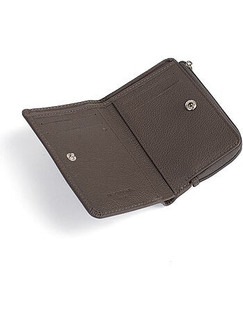 Cartera - 1 pliegue - Detener RFID - Cuero CONFORT