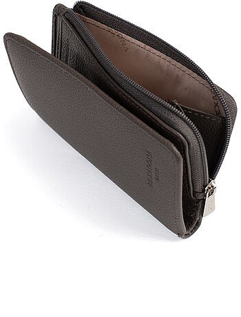 Cartera - 1 pliegue - Detener RFID - Cuero CONFORT