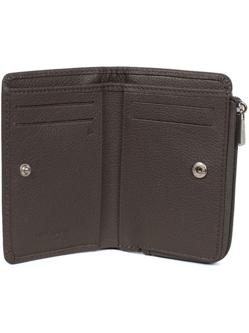 Cartera - 1 pliegue - Detener RFID - Cuero CONFORT - Kiabi