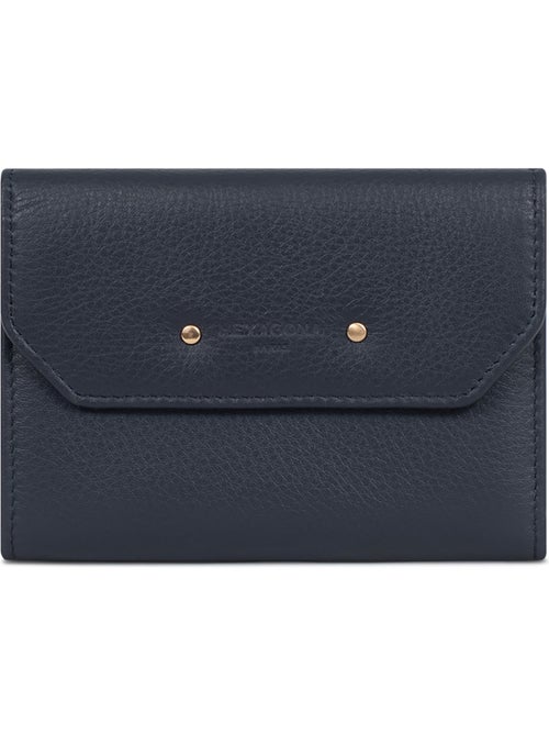 Cartera - 1 pliegue - Detener RFID - Cuero de vaca TAIMA - Kiabi