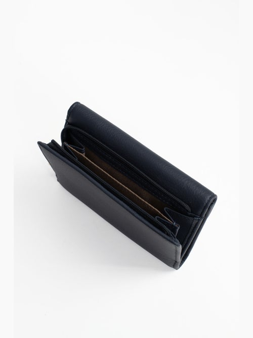 Cartera - 1 pliegue - Detener RFID - Cuero de vaca TAIMA - Kiabi