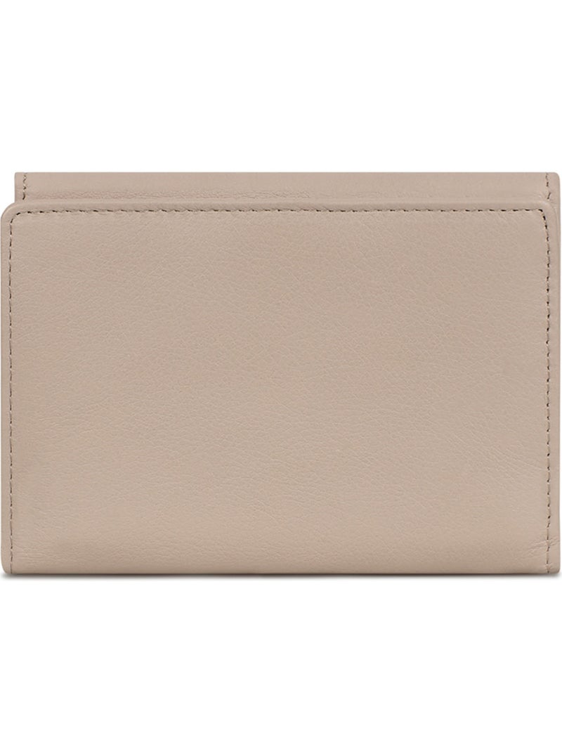 Cartera - 1 pliegue - Detener RFID - Cuero de vaca TAIMA Gris - Kiabi