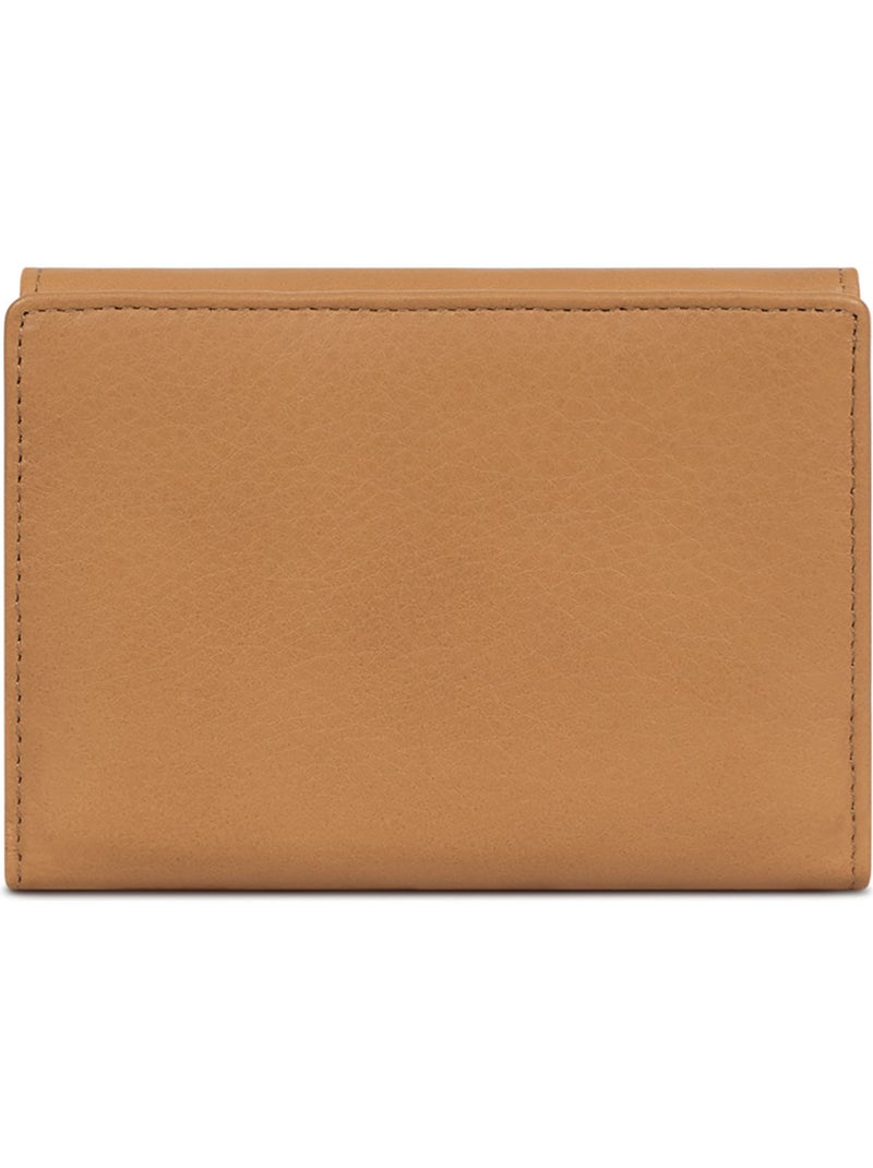 Cartera - 1 pliegue - Detener RFID - Cuero de vaca TAIMA Marrón habano - Kiabi