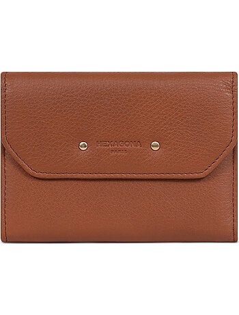 Cartera - 1 pliegue - detener rfid - cuero de vaca taima