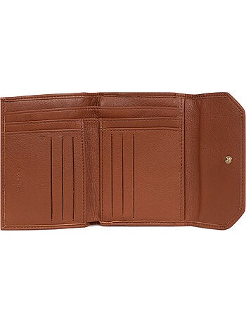 Cartera - 1 pliegue - detener rfid - cuero de vaca taima