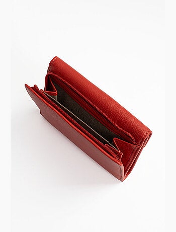 Cartera - 1 pliegue - detener rfid - cuero de vaca taima