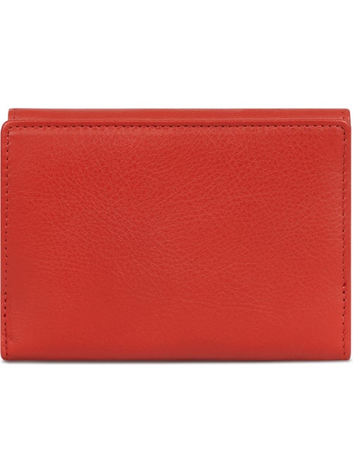 Cartera - 1 pliegue - Detener RFID - Cuero de vaca TAIMA - Kiabi