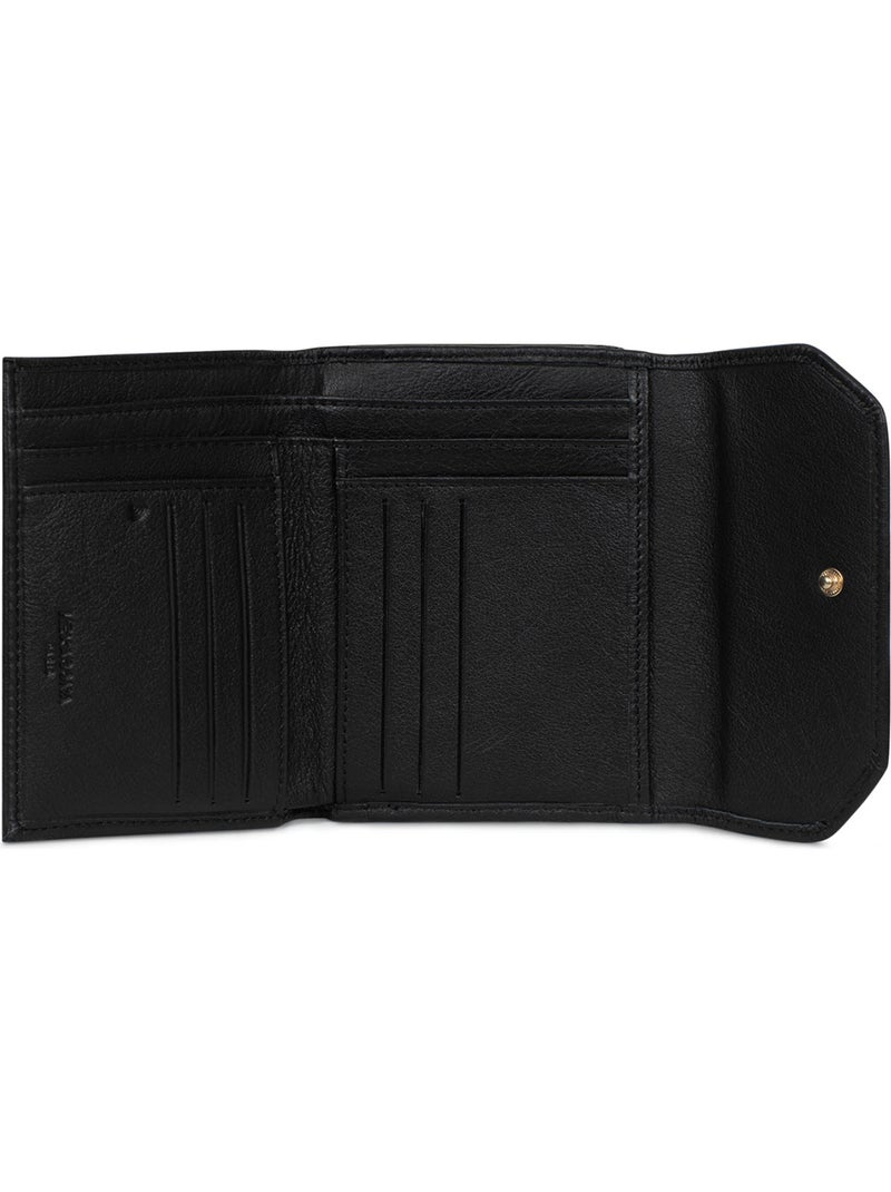 Cartera - 1 pliegue - Detener RFID - Cuero de vaca TAIMA Negro - Kiabi