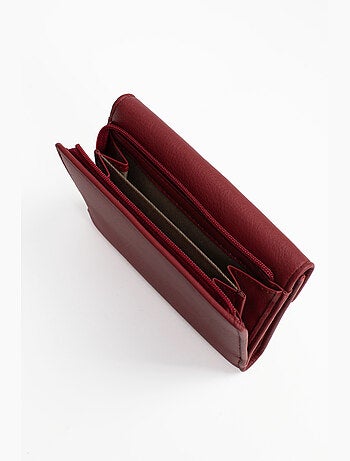 Cartera - 1 pliegue - Detener RFID - Cuero de vaca TAIMA