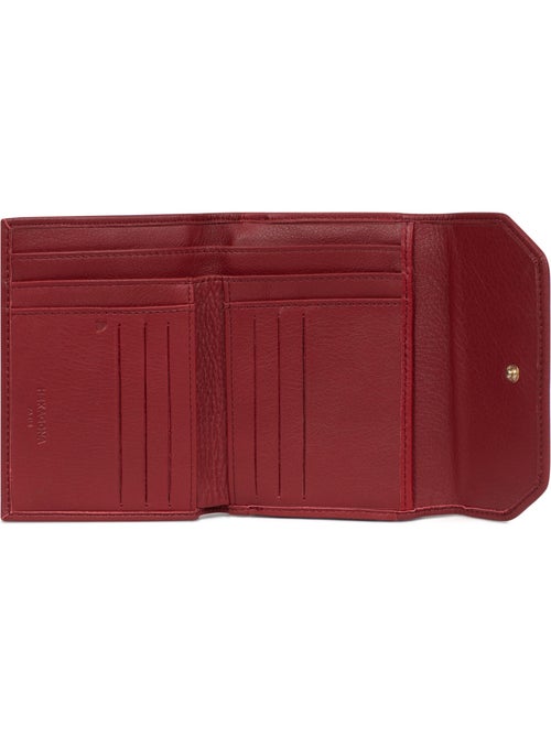 Cartera - 1 pliegue - Detener RFID - Cuero de vaca TAIMA - Kiabi