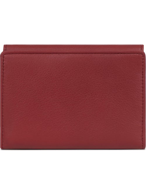 Cartera - 1 pliegue - Detener RFID - Cuero de vaca TAIMA - Kiabi