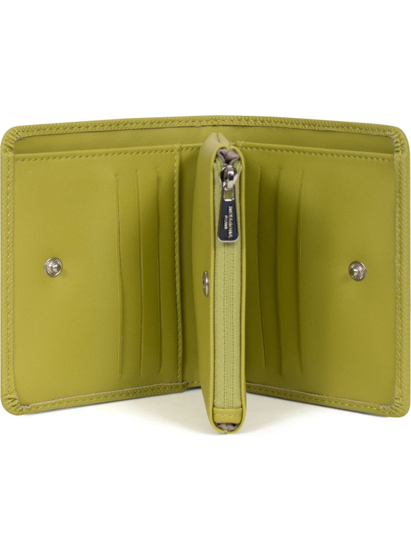 Cartera - 1 pliegue - detener rfid joyce hexagona Verde anís - Kiabi