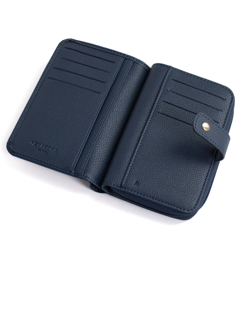 Cartera - 1 pliegue - detener rfid lys hexagona Azul marino - Kiabi