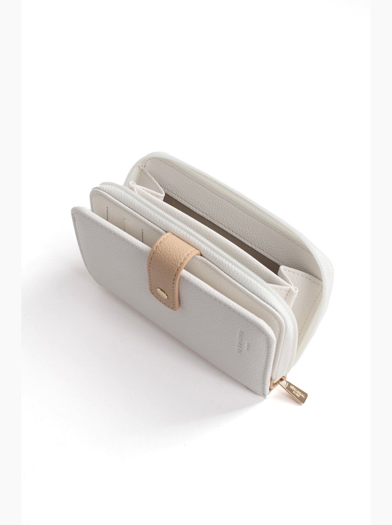 Cartera - 1 pliegue - detener rfid lys hexagona Blanco Multicolor - Kiabi