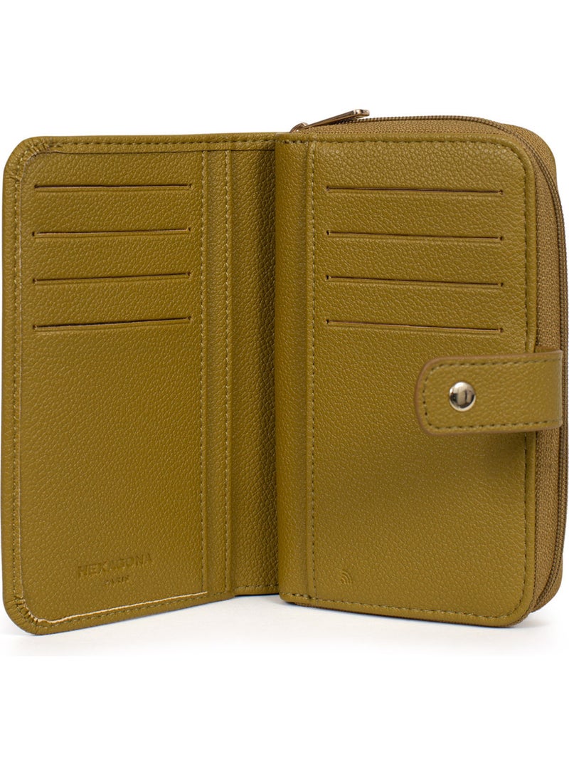 Cartera - 1 pliegue - Detener RFID LYS Verde anís - Kiabi