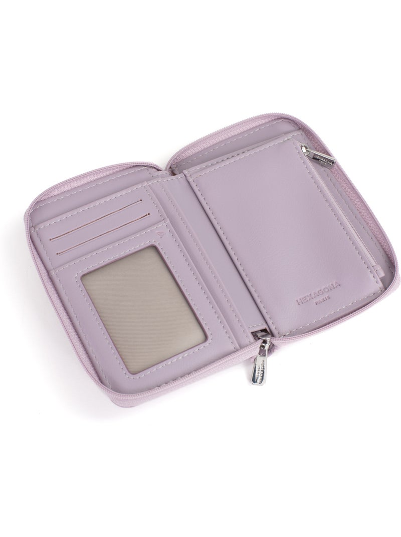 Cartera - 1 pliegue - detener rfid nila hexagona Malva chiaro - Kiabi