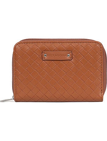 Cartera - 1 pliegue - detener rfid nila hexagona