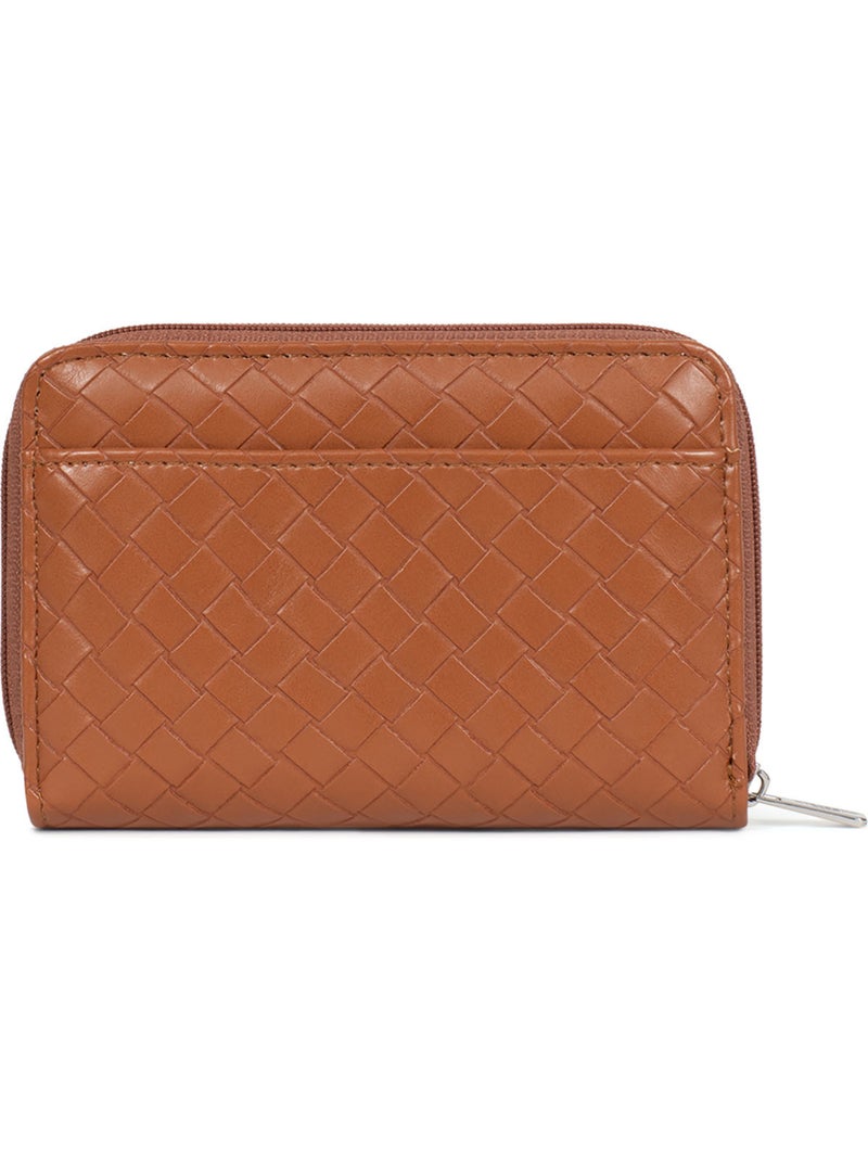 Cartera - 1 pliegue - detener rfid nila hexagona Marrón caramelo - Kiabi