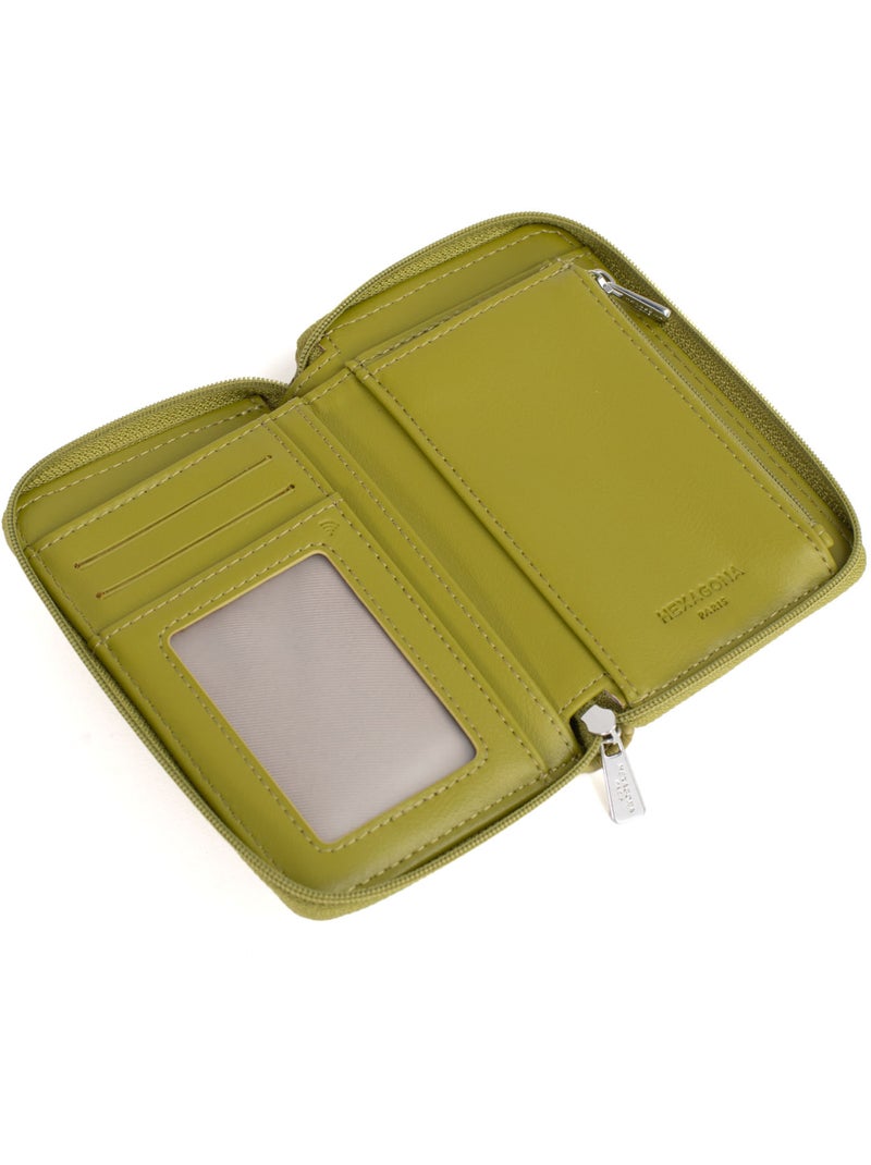Cartera - 1 pliegue - Detener RFID NILA Verde claro - Kiabi