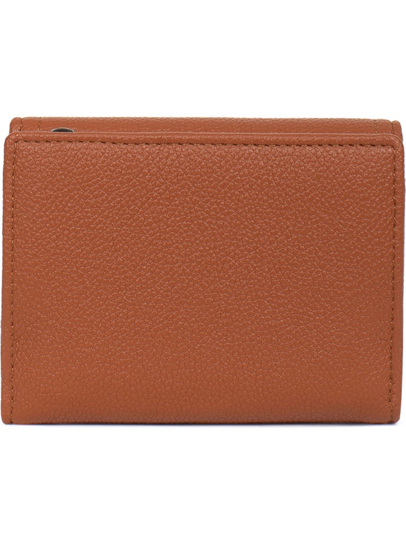 Cartera - 1 pliegue - Detener RFID RONDA Cognac - Kiabi