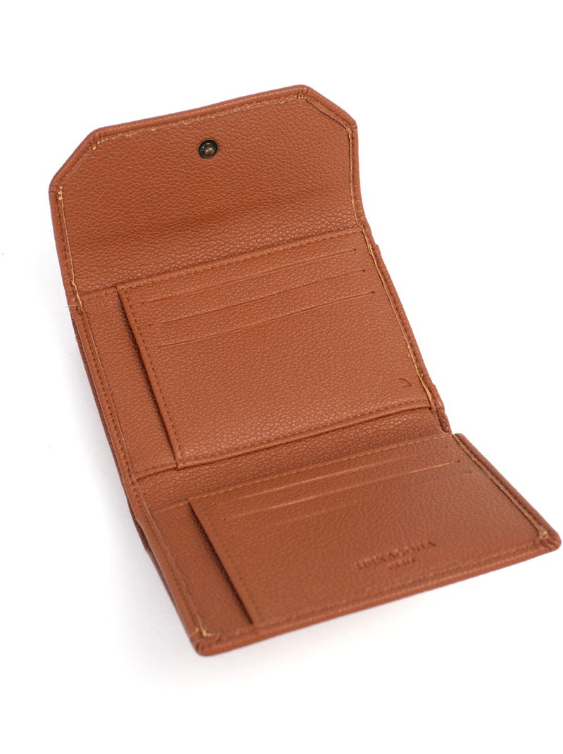 Cartera - 1 pliegue - Detener RFID RONDA Cognac - Kiabi