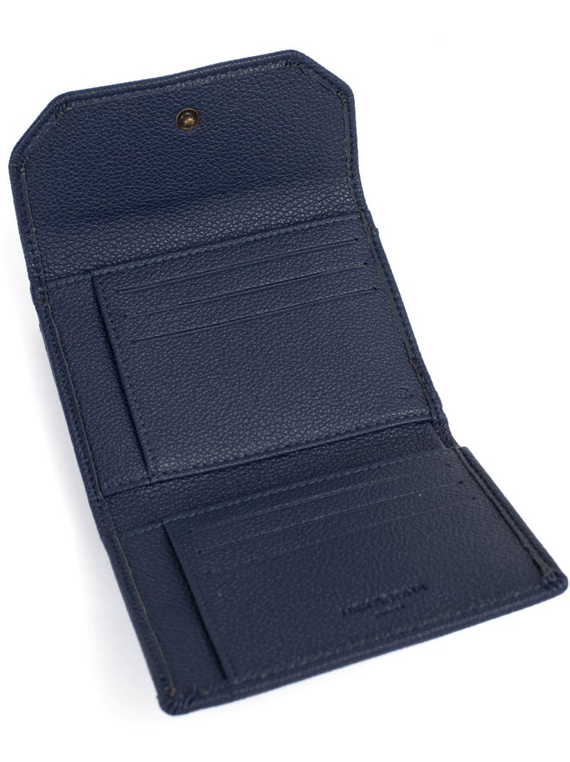 Cartera - 1 pliegue - detener rfid ronda hexagona Azul marino - Kiabi