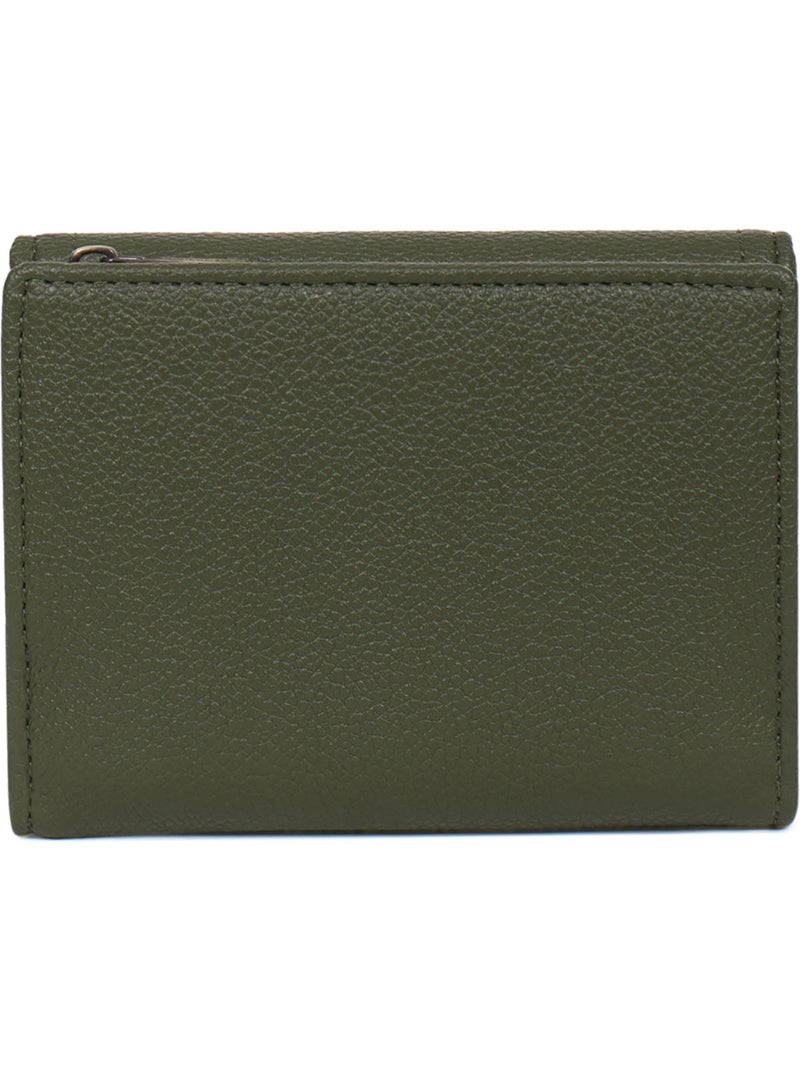 Cartera - 1 pliegue - detener rfid ronda hexagona Caqui - Kiabi