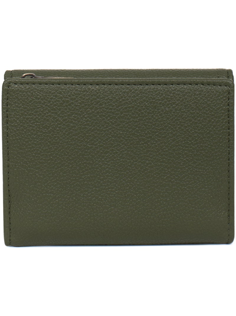 Cartera - 1 pliegue - detener rfid ronda hexagona Caqui - Kiabi