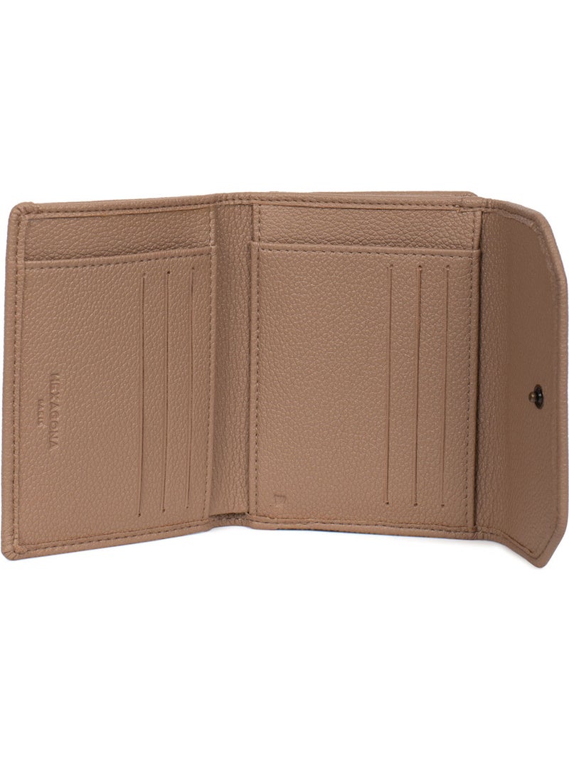 Cartera - 1 pliegue - detener rfid ronda hexagona Taupe - Kiabi