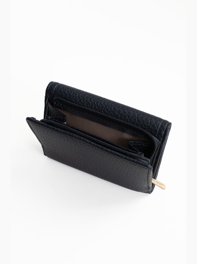 Cartera - 1 pliegue - detener rfid zora hexagona Azul noche - Kiabi