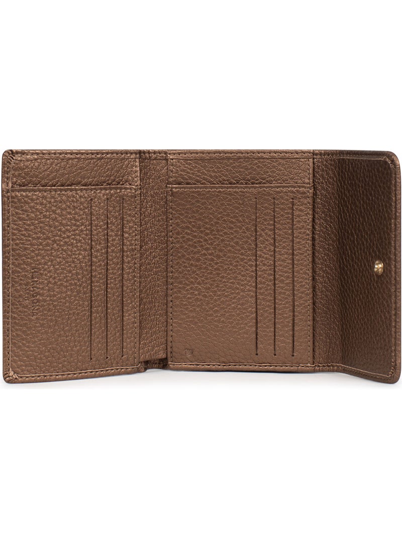 Cartera - 1 pliegue - detener rfid zora hexagona Bronce - Kiabi