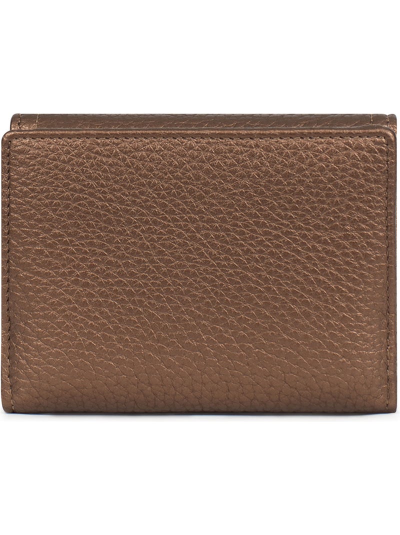 Cartera - 1 pliegue - detener rfid zora hexagona Bronce - Kiabi