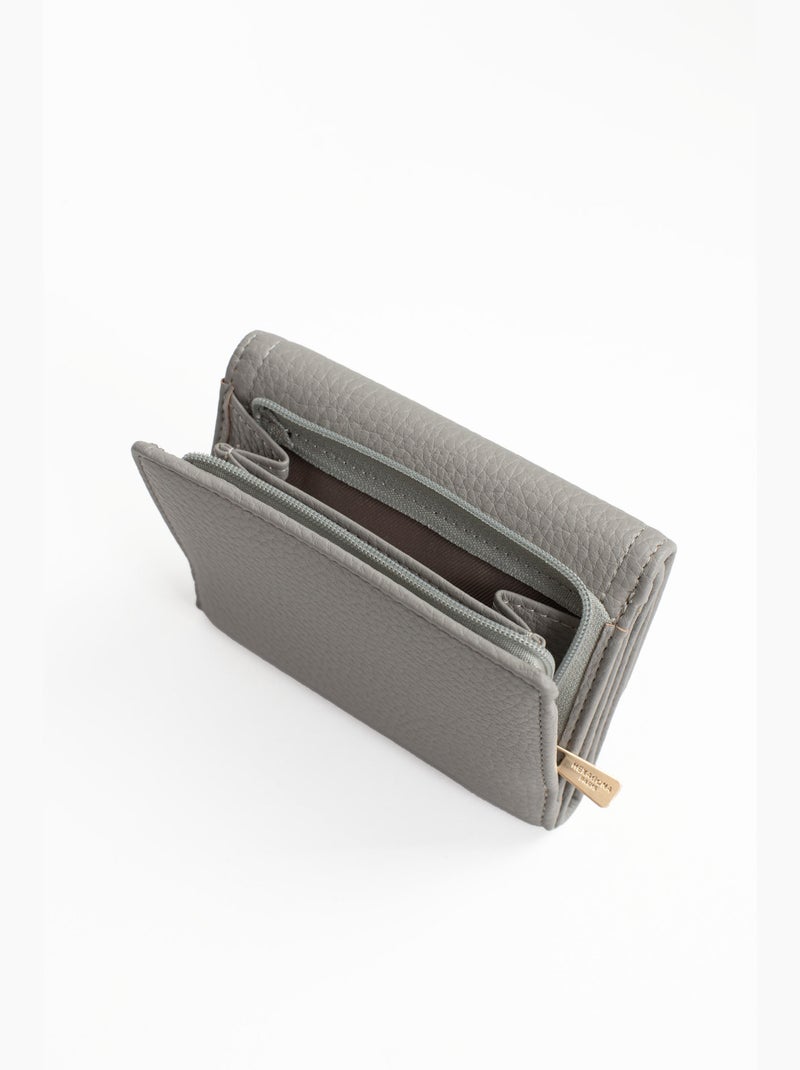 Cartera - 1 pliegue - detener rfid zora hexagona Gris claro - Kiabi