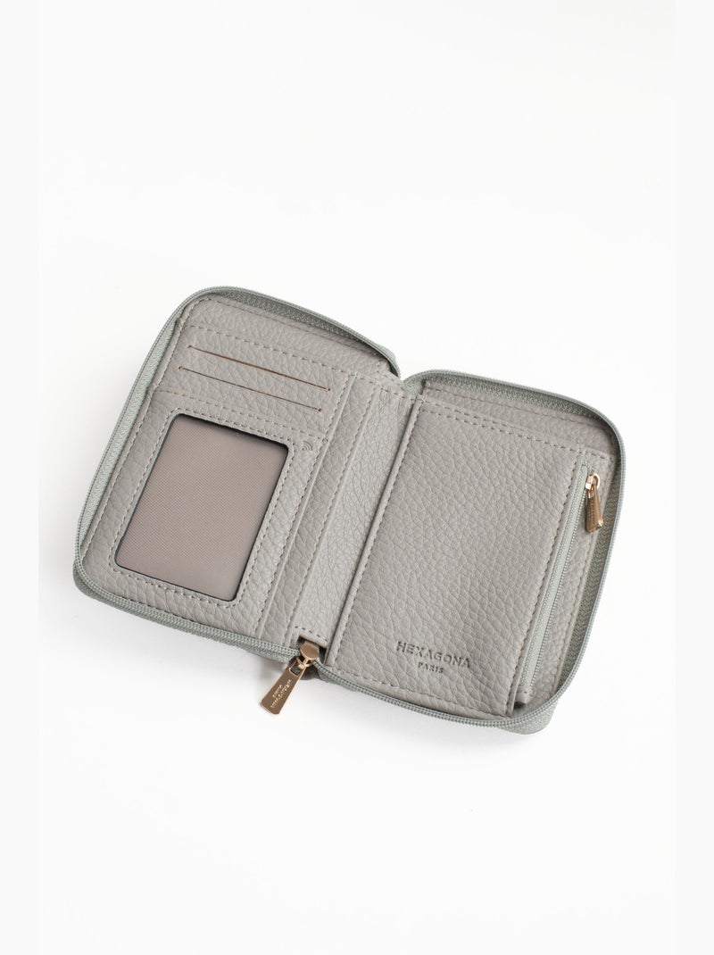 Cartera - 1 pliegue - detener rfid zora hexagona Gris claro - Kiabi