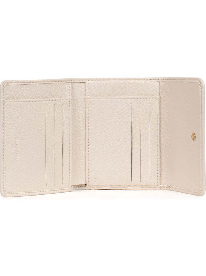 Cartera - 1 pliegue - detener rfid zora hexagona Marfil - Kiabi