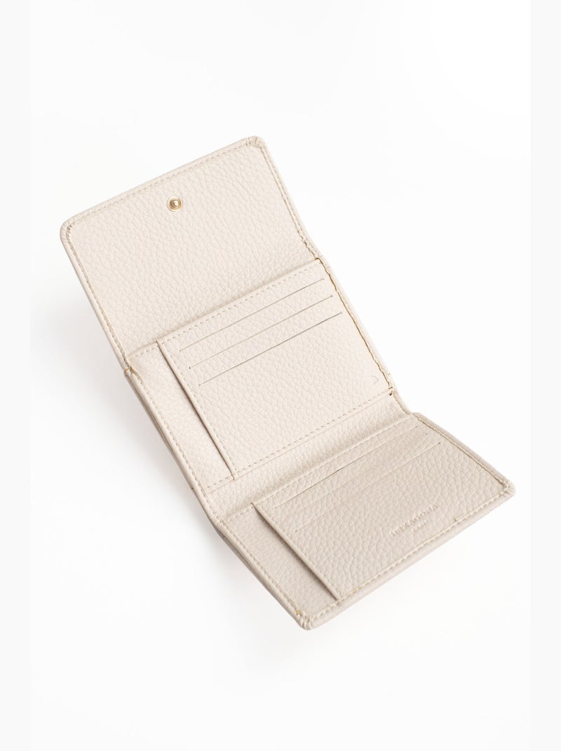 Cartera - 1 pliegue - detener rfid zora hexagona Marfil - Kiabi