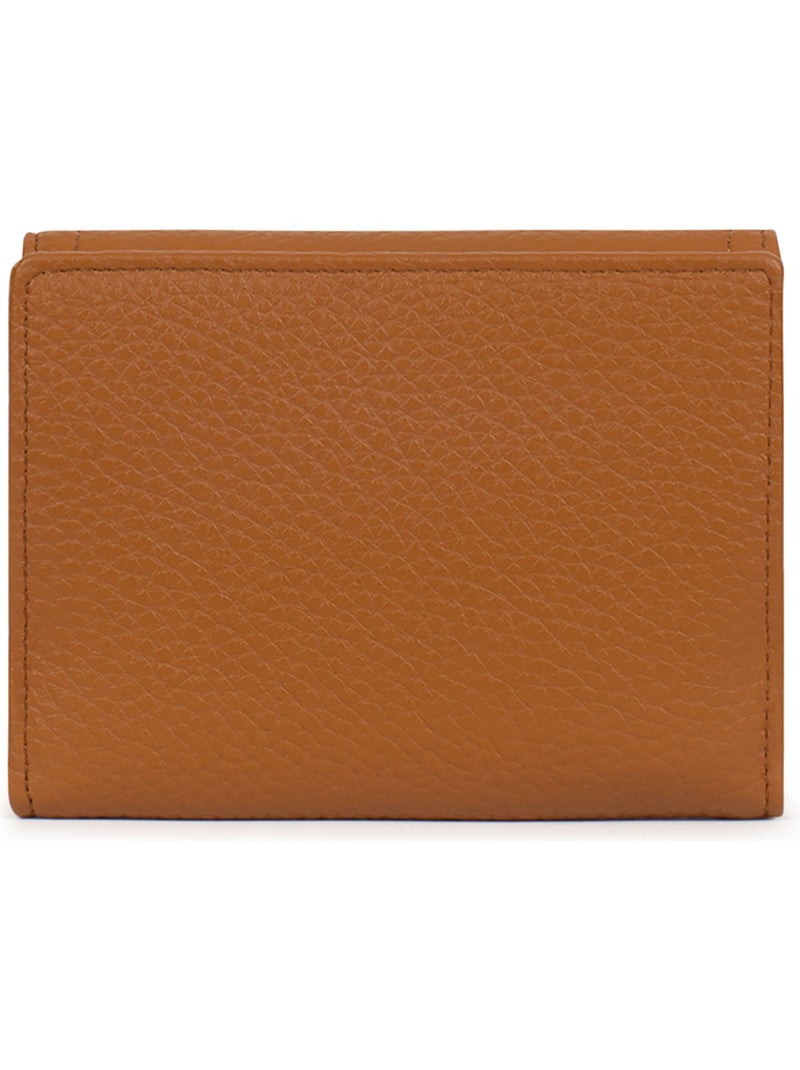 Cartera - 1 pliegue - detener rfid zora hexagona Marrón caramelo - Kiabi