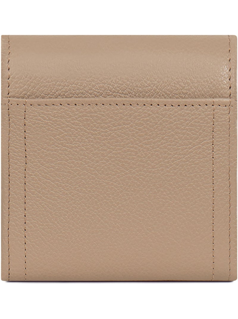Cartera - 2 pliegues - detener rfid - cuero luna hexagona Marrón glaseado - Kiabi