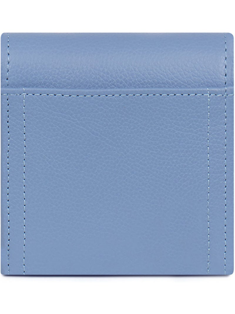 Cartera - 2 pliegues - detener rfid - cuero luna hexagona Violeta claro - Kiabi