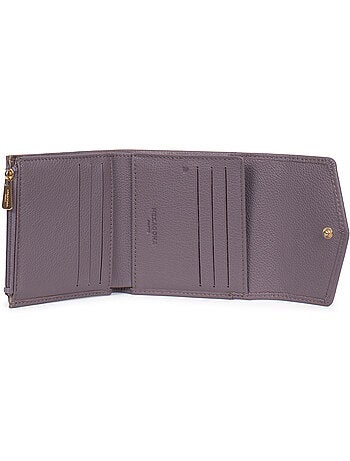 Cartera - 2 pliegues - Detener RFID - Cuero LUNA