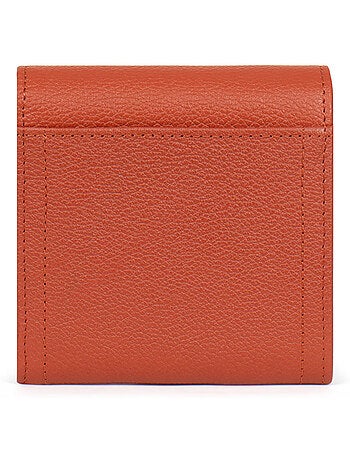 Cartera - 2 pliegues - Detener RFID - Cuero LUNA