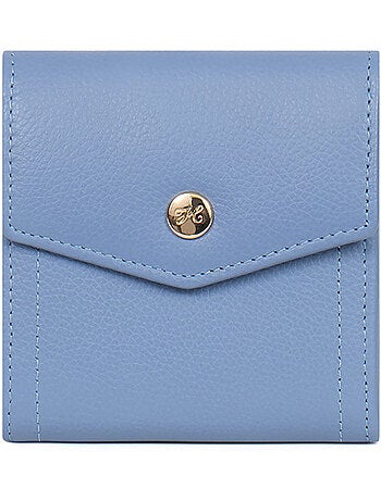 Cartera - 2 pliegues - Detener RFID - Cuero LUNA