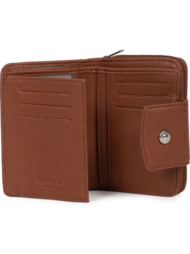 Cartera - 2 pliegues - Detener RFID MAYA Marrón oscuro - Kiabi
