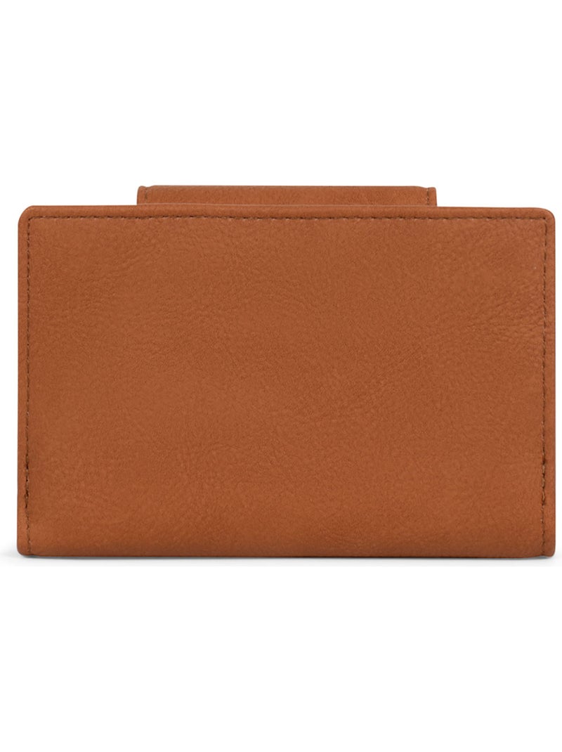 Cartera - 2 pliegues - detener rfid moly hexagona Marrón caramelo - Kiabi