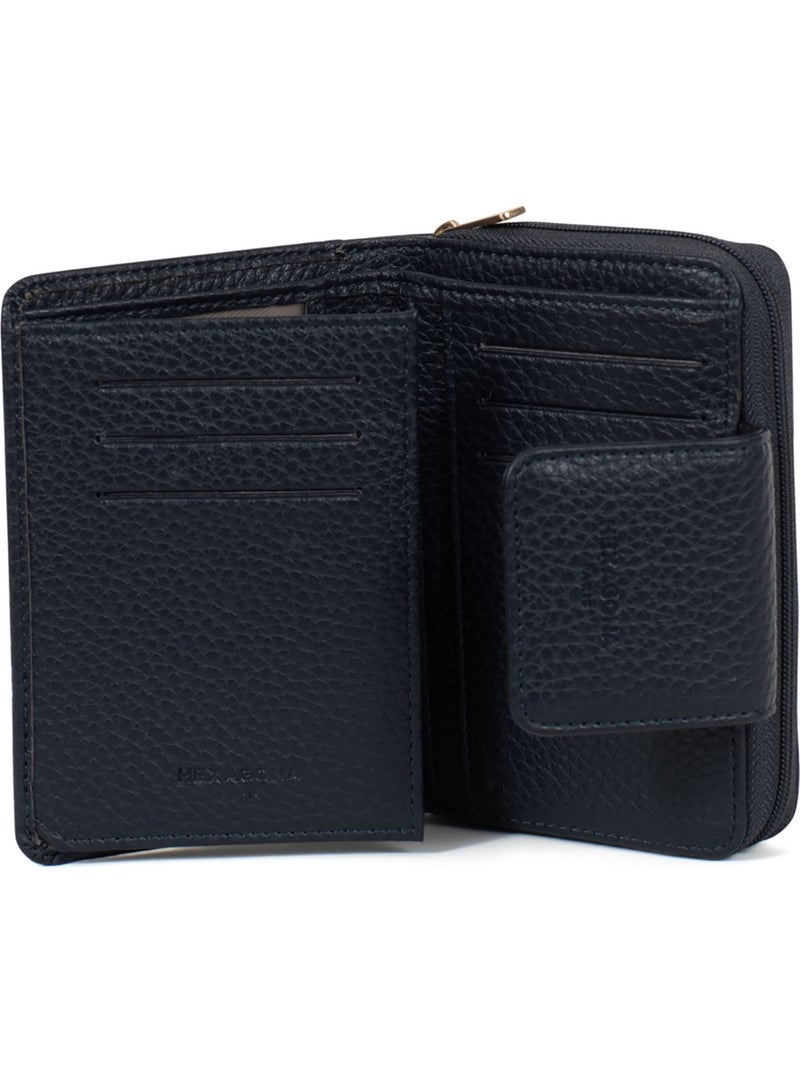 Cartera - 2 pliegues - detener rfid zora hexagona Azul noche - Kiabi