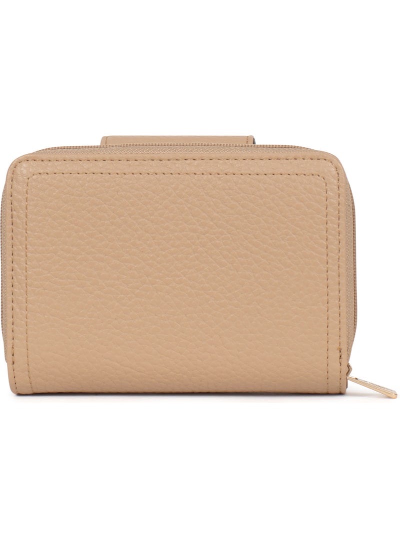 Cartera - 2 pliegues - detener rfid zora hexagona Beige arena - Kiabi